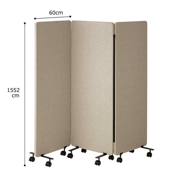 ストア・エキスプレス 吸音パーティション 3連タイプ W60cm 高さ