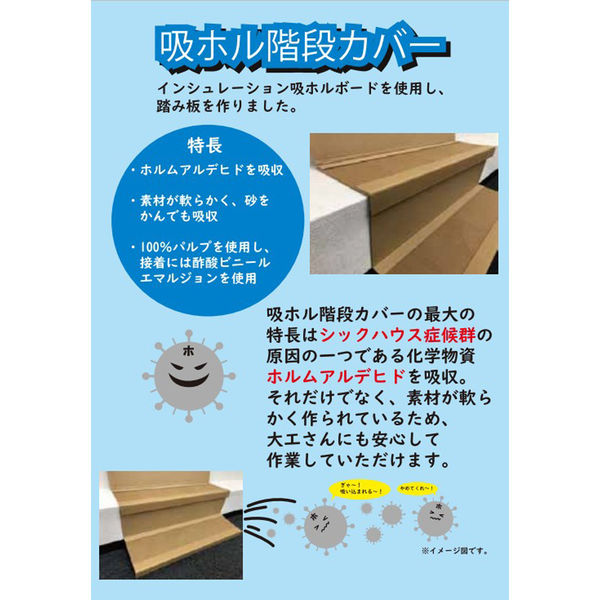 ポリエステル 階段養生材 階段養生材 快段 フクビ化学工業 業務用建材・建築資材の通販サイト ソニテック