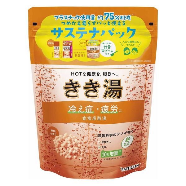 きき湯 炭酸入浴剤 食塩炭酸湯 360g お湯の色 乳緑色の湯（にごり