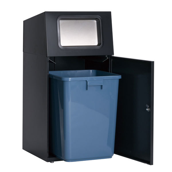 【軒先渡し】テラモト ニートＳＴ（フラップ付）　アーバングレー　かん・びん用　６７Ｌ　角穴 DS1650188 1台（直送品） テラモト 67L 再生ポリプロピレン100％使用 投入口