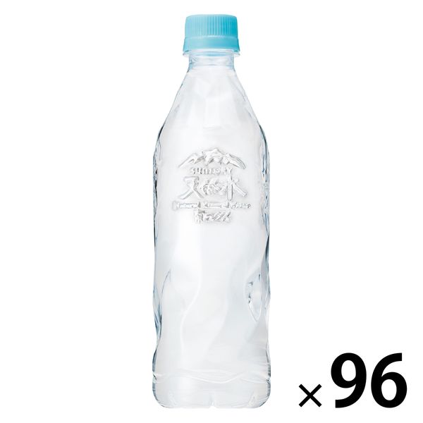 サントリー天然水 ラベルレス 550ml 1セット（96本） - アスクル