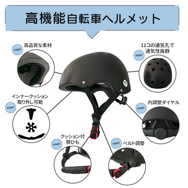 20個セット】SGスマートヘルメット (ブラック) SG基準安全規格