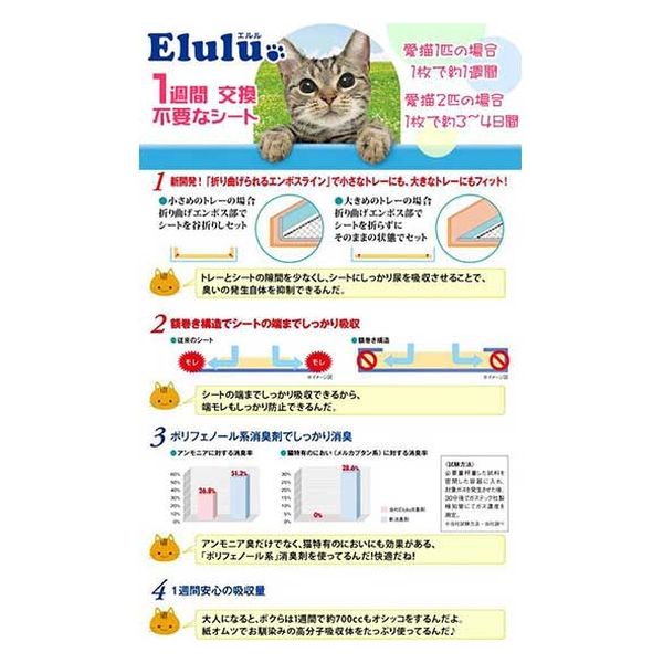 大王製紙 エリエール Ｅｌｕｌｕ エルル 超消臭システムトイレ用シート