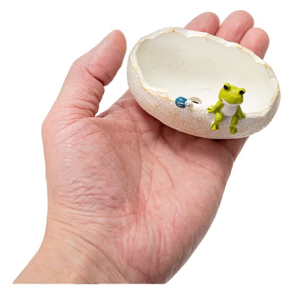 友膳 グルヌイユウフワイドポット カエルの植木鉢 275314 1個（直送品