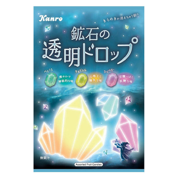 鉱石の透明ドロップ 65g 6袋 カンロ 飴 キャンディ - アスクル