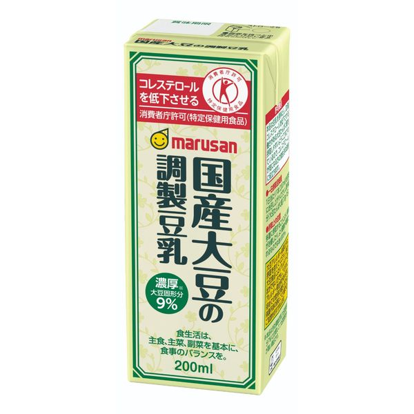 【再入荷!】 トクホ・特保】マルサンアイ 国産大豆の調製豆乳 1箱(24 200ml ドリンク