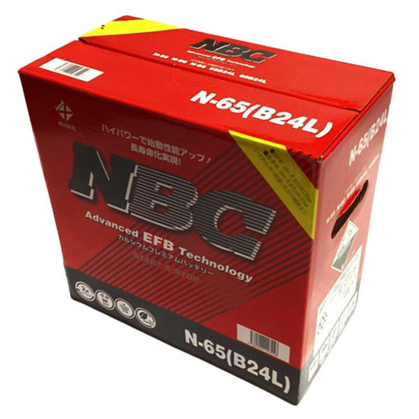 NBC 国産車バッテリー アイドリングストップ車対応 M-55(B20L) 1