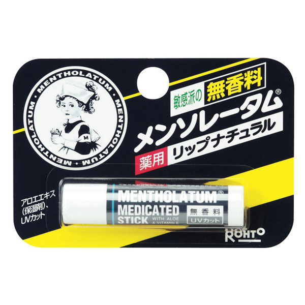 メンソレータム 薬用リップ ナチュラル 2個 ロート製薬 - アスクル