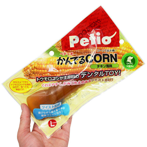 ペティオ かんでるＣＯＲＮ ツイスト チキン風味 Ｌ 大型犬用 224904 1