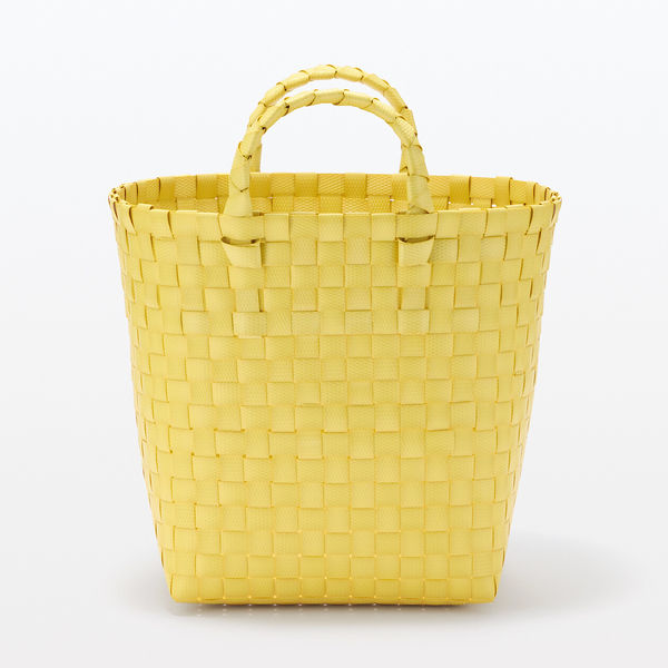 無印良品 ポリプロピレン 梱包用バンド 手編みバスケット 小