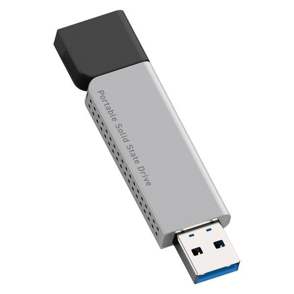 外付けSSD ポータブル USB3.2(Gen1) TypeA 1TB ブラック LMD
