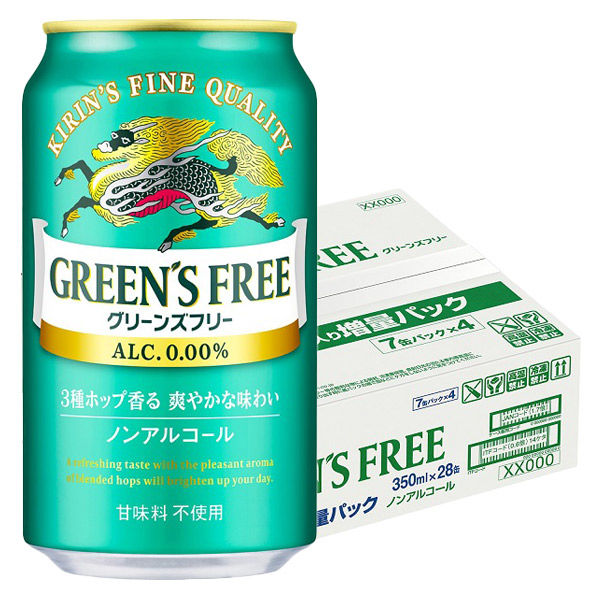 4本増量）（数量限定）ノンアルコールビール キリン グリーンズ