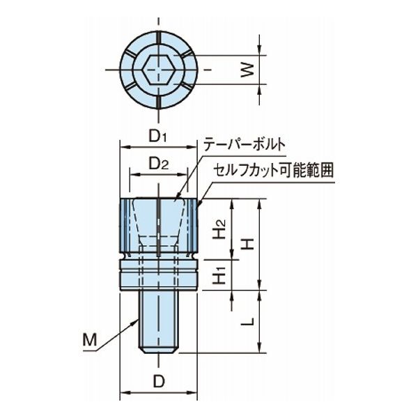 イマオコーポレーション 内径クランプ|拡張ピン(圧入タイプ) PEPP