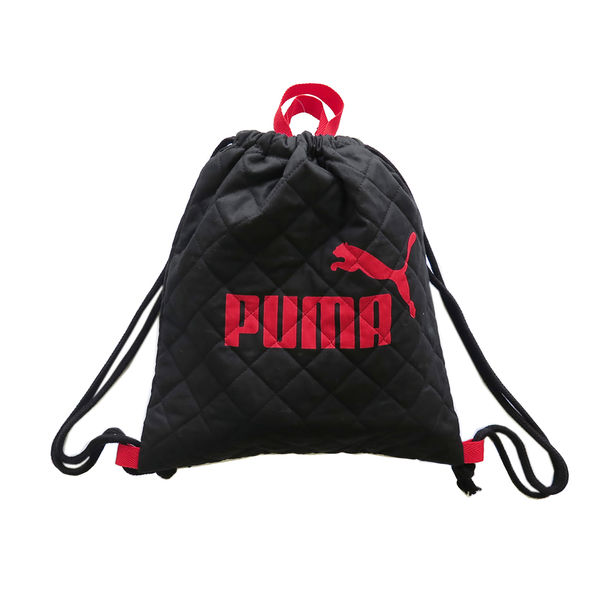 クツワ PUMA（プーマ） ナップサック ブラック PM126BK 1個 - アスクル