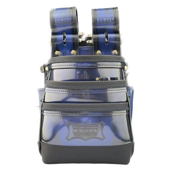 タカツール KNICKS アドバンガラス革腰袋(ブルー) ADV-301DDX-BL 1個 ...