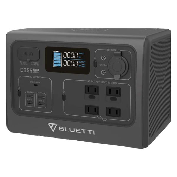 ポータブル蓄電池 ほぼ新品 BLUETTI ポータブル蓄電池 EB55 6300051350 1台（直送品） - アスクル
