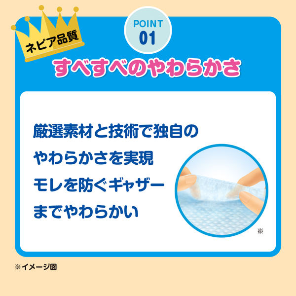 ネピア ゲンキ おむつ テープ M（6～11kg）1パック（56枚入）やさしい