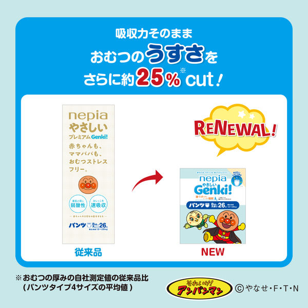 ネピア ゲンキ おむつ パンツ ビッグより大きい（13～28kg）1パック