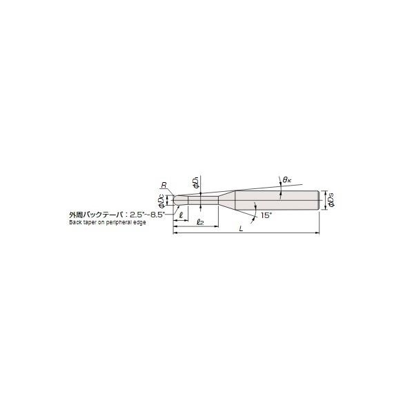 スナップ一覧 MOLDINO EPDBEH2008-12-TH3 超硬ボールエンドミル