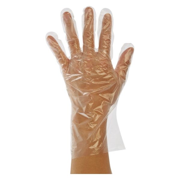 ポリエチレン手袋 半透明 Ｌサイズ １００枚×１００冊 ＨＤ素材 食品