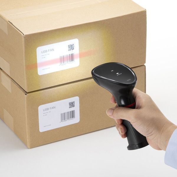 サンワサプライ ワイヤレス2次元バーコードリーダー(2.4GHzワイヤレス