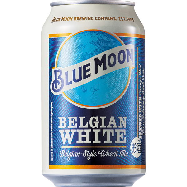 輸入ビール BLUE MOON 缶 330ml 1箱（24本） ブルームーン - アスクル