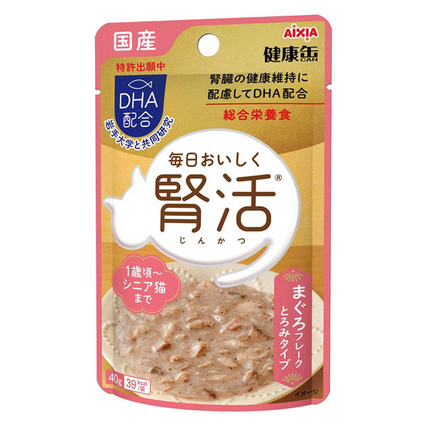 健康缶パウチ 腎活まぐろフレーク とろみタイプ 国産 40g 12袋