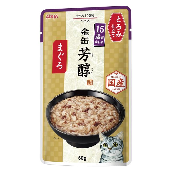 アイシア 金缶 芳醇 まぐろ ゼリー仕立て 60g 24袋 - キャットフード