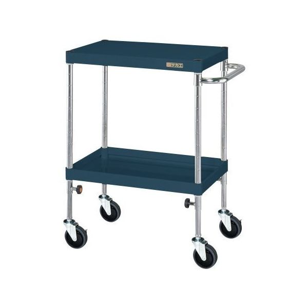 CSパールワゴン(軽量タイプ/均等耐荷重75kg/ゴム車/H725~975mm/2段/移動式) TCSPー6072D TCSP-6072D（直送品）  J1661999783(12760円)