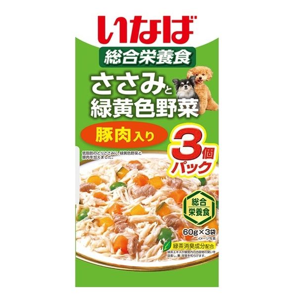 ドックフード　いなばちゃおちゅーる　ささみと緑黄色野菜　フード大量 ちゅ～るごはん とりささみ・ビーフバラエティ 60本入り | 商品