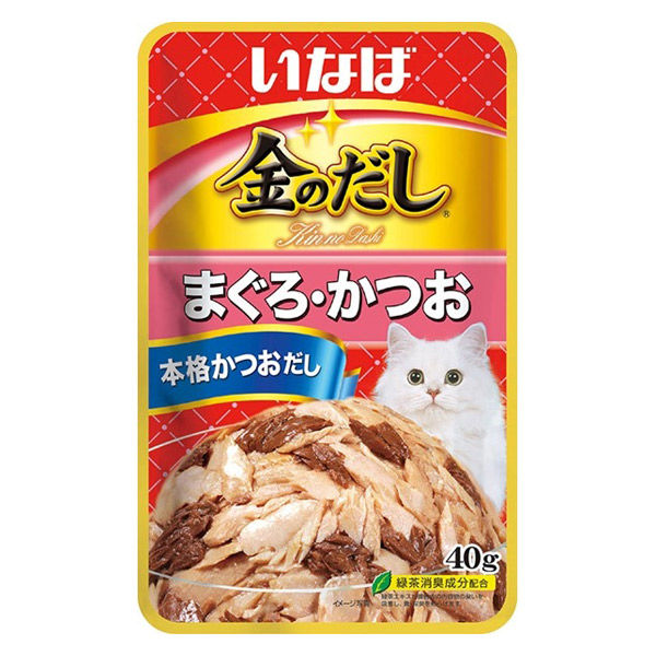 いなば 金のだし 猫 まぐろ・かつお 40g 16袋 キャットフード