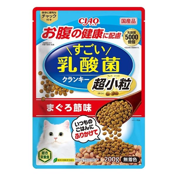 キャットフード いなば ＣＩＡＯ すごい乳酸菌クランキー まぐろ節・かつお節バラエティ ２０ｇ×１０袋 関東当日