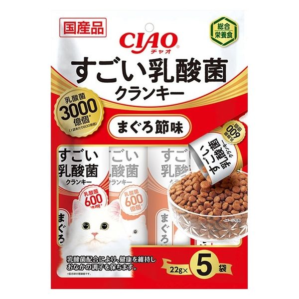 いなば CIAO（チャオ）すごい乳酸菌クランキー 猫 まぐろ節味 国産 