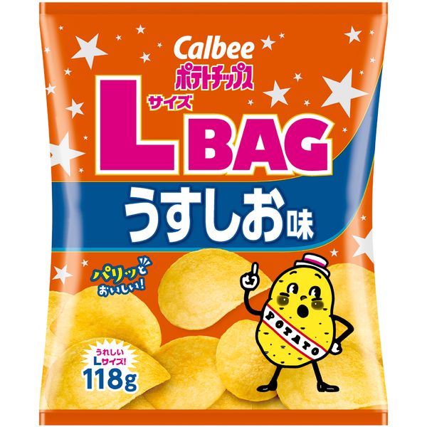 Lサイズポテトチップスうすしお味 110g 3袋 カルビー ポテトチップス