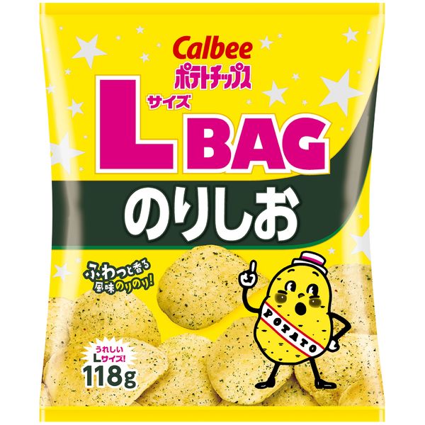 Lサイズポテトチップスのりしお 110g 6袋 カルビー ポテトチップス