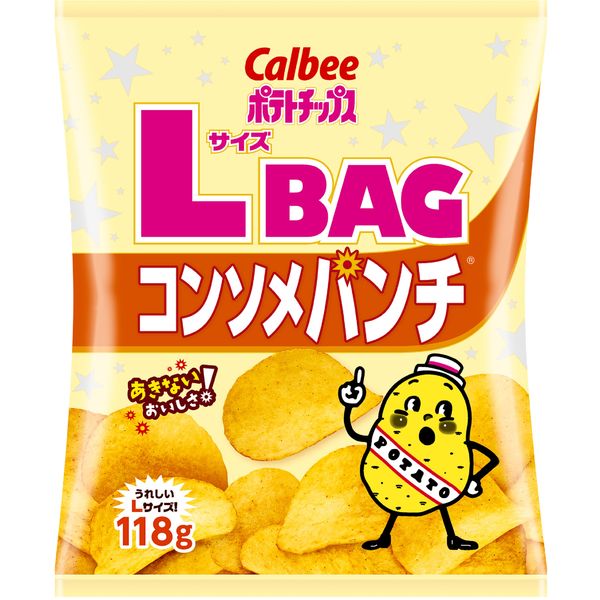 Lサイズポテトチップスコンソメパンチ 110g 12袋 カルビー ポテト 