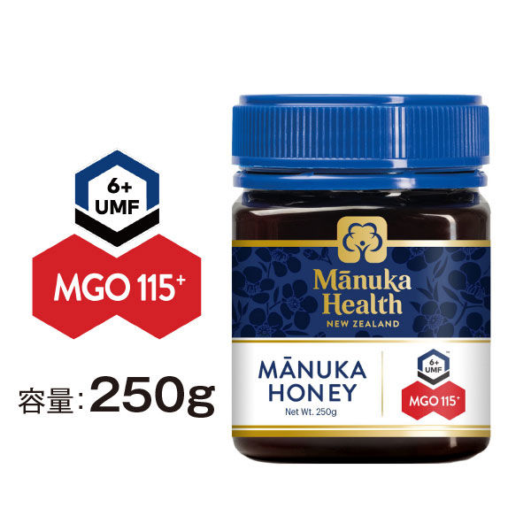 マヌカハニー 】 マヌカヘルス 正規輸入 MGO115+/UMF6+ 250G 5個