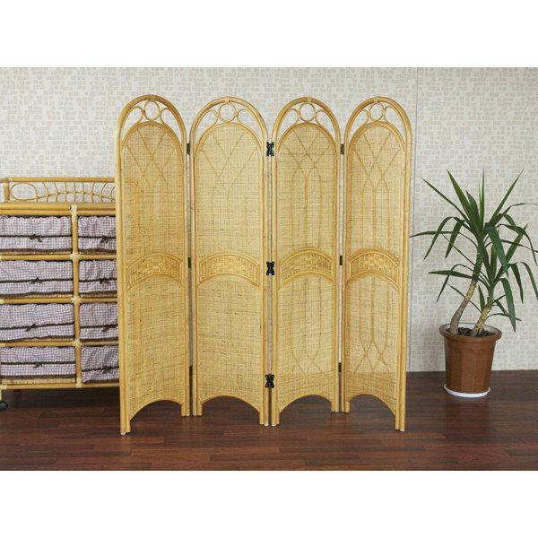 サンフラワーラタン ラタンスクリーン 4連タイプ ハニー S701H 1台