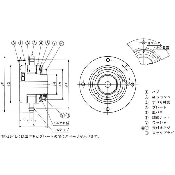 椿本チエイン トルクキーパー TFK50ー2 TFK50-2 1個（直送品）