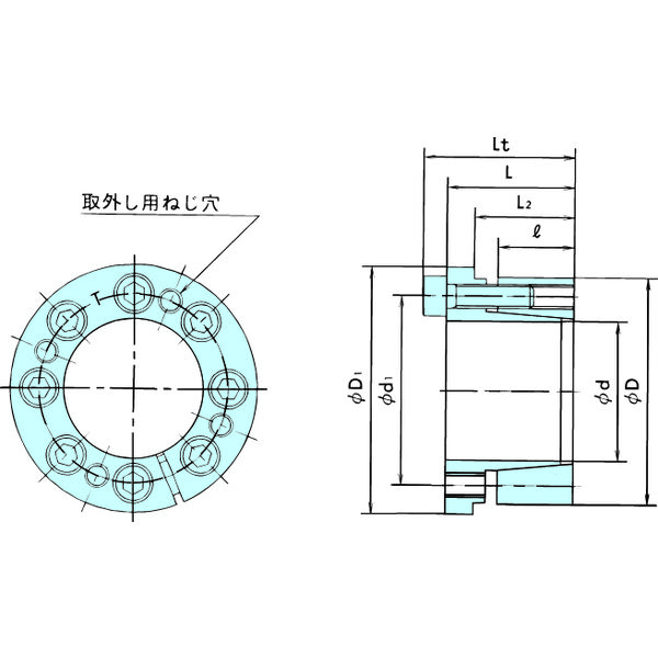 椿本チエイン パワーロック KEシリーズ PL035ー057KEーKP PL035-057KE