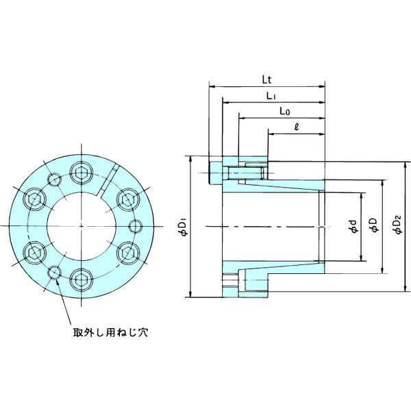 椿本チエイン パワーロック TFシリーズ PL075ー095TFーKP 1個（直送品
