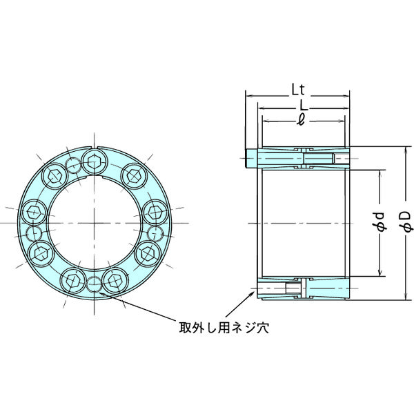 椿本チエイン パワーロック ADーNシリーズ PL130ー180ADーN PL130