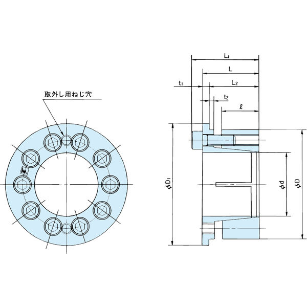 椿本チエイン パワーロック AEシリーズ PL095ー135AE PL095-135AE 1個