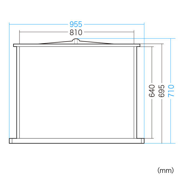 サンワサプライ プロジェクタースクリーン PRS-K40K 40型 4:3 ポール式
