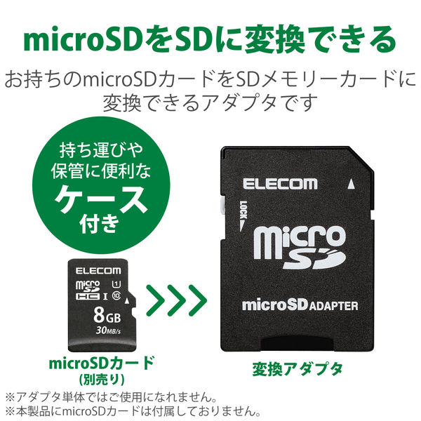 エレコム ＷｉｔｈＭメモリカード変換アダプタ MF-ADSD002 1個 - アスクル