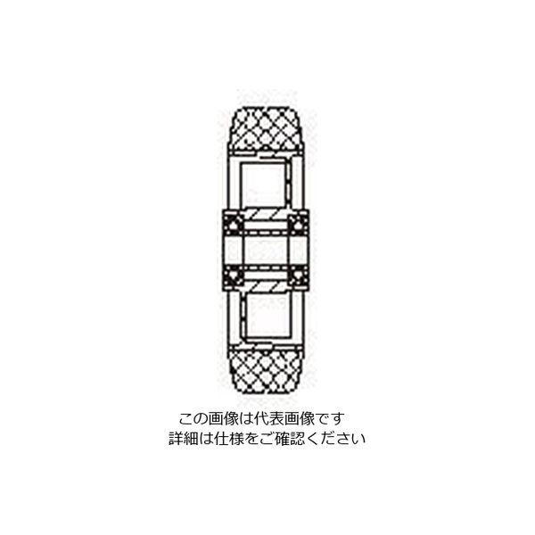 エスコ 150x54mm 車輪(ポリウレタンタイヤ・アルミリム) EA986MN-3 1個