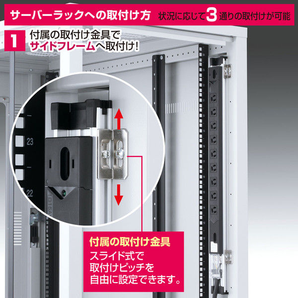 サンワサプライ 19インチサーバーラック用コンセント(15A) TAP-SV159