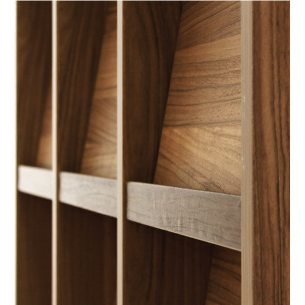 白井産業　S字型本棚　本棚 ダークブラウン SEP-1690ARDK 白井産業 セパルテック 重厚感のある本棚 フラップ扉 飾り棚 A4