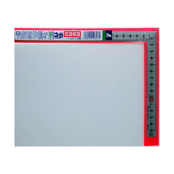 シンワ測定 曲尺同厚 シルバー 30cm 表裏同目 名作 JI 10647 1本