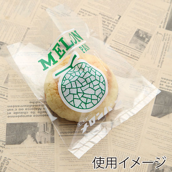 大阪ポリヱチレン販売 【ケース販売】パン袋 レトロ調 メロンパン No 